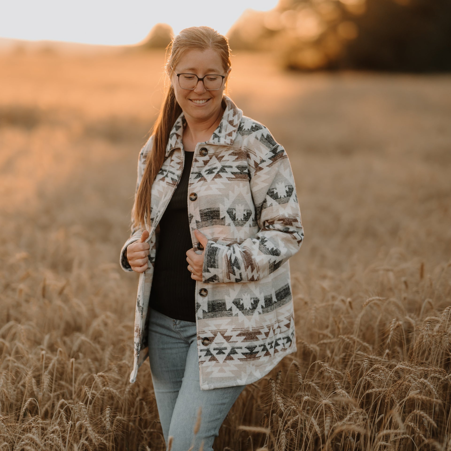 Chemise Woodland pour femme avec boutons et poches HR