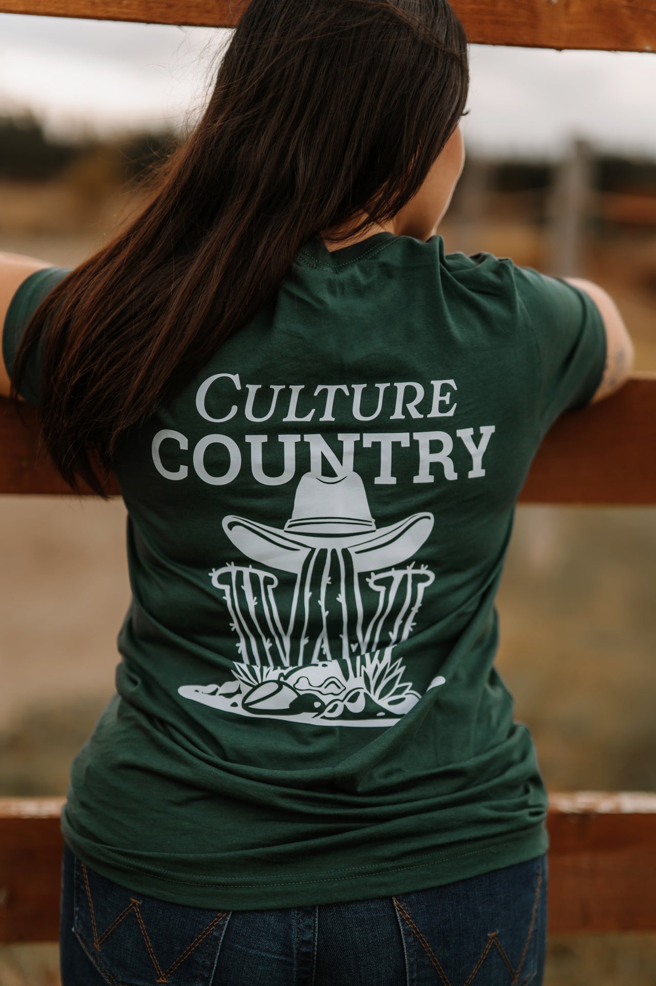 T-shirt classique unisexe Winslow vert forêt - Culture country