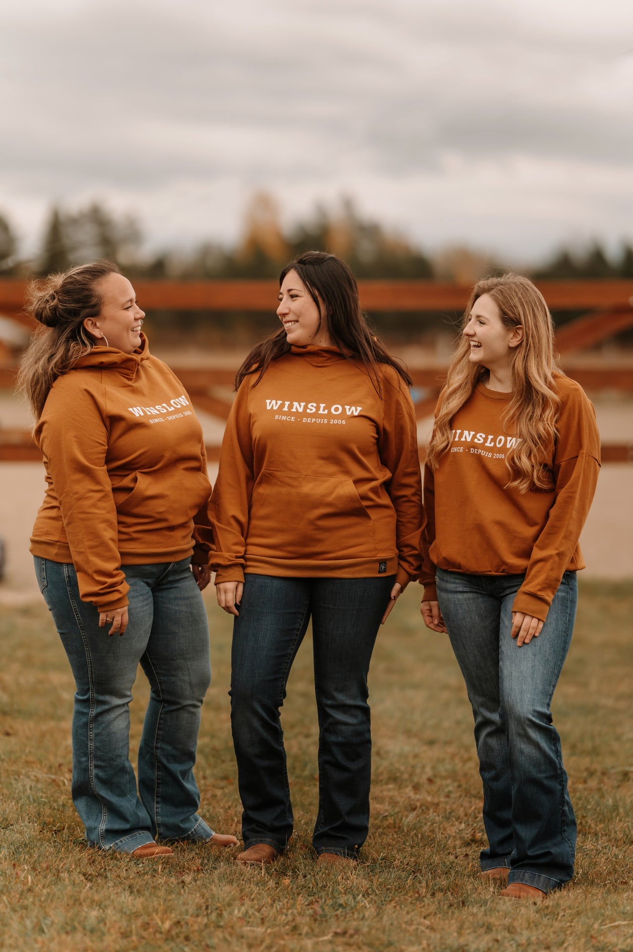 Crewneck pour femme ocre Winslow en bambou fleece
