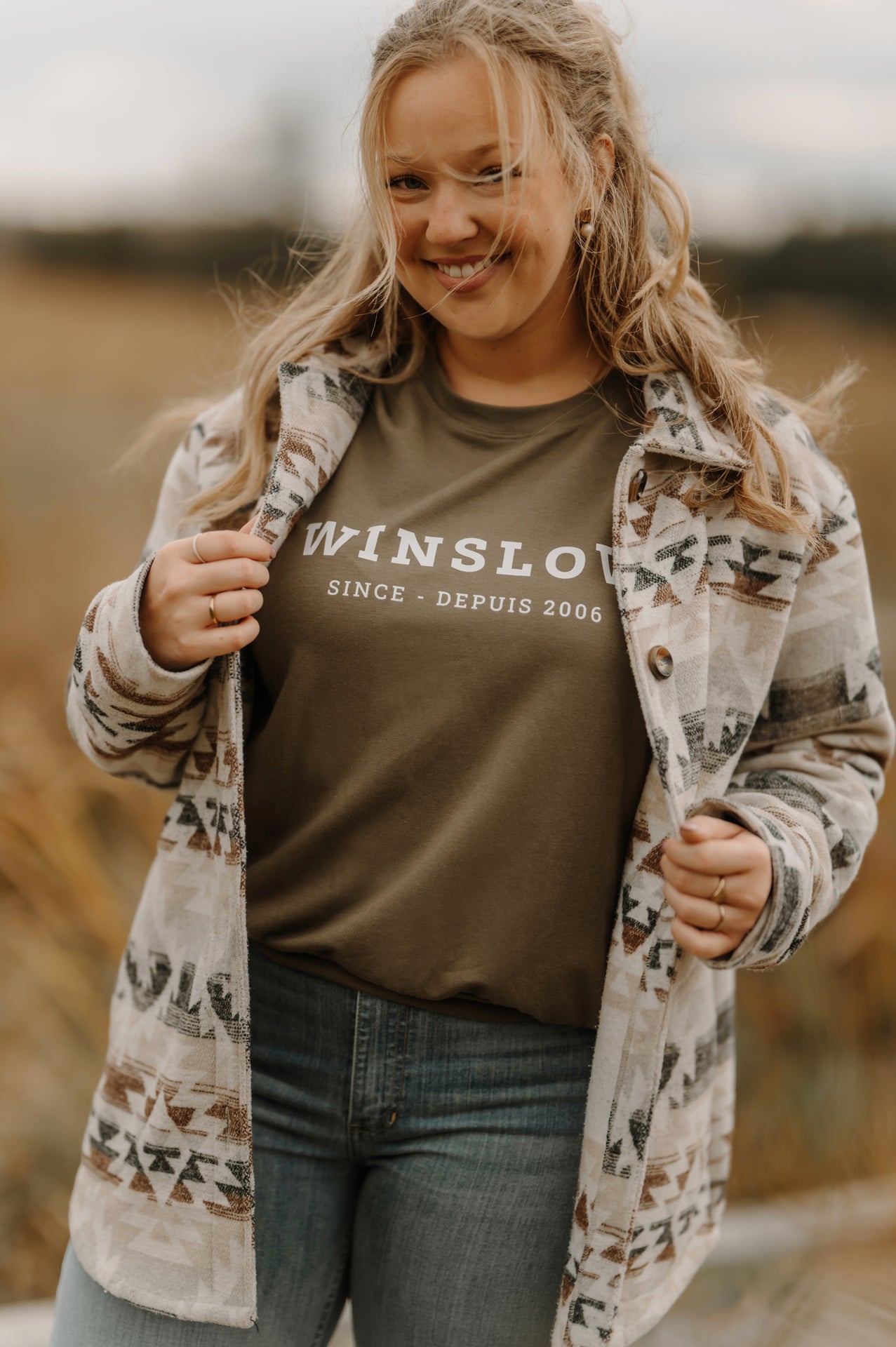 Crewneck pour femme olive Winslow en bambou