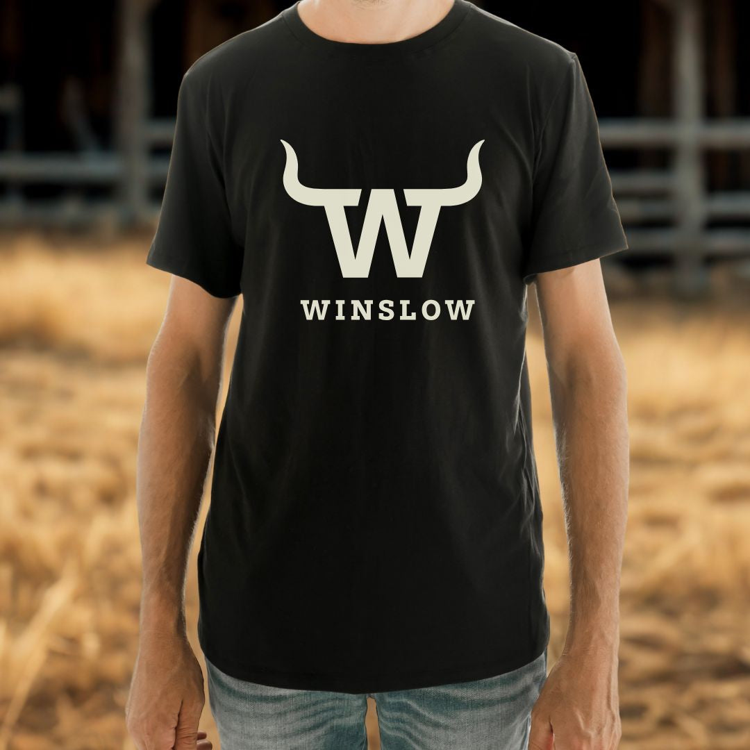 T-shirt Éli Winslow unisexe en bambou noir