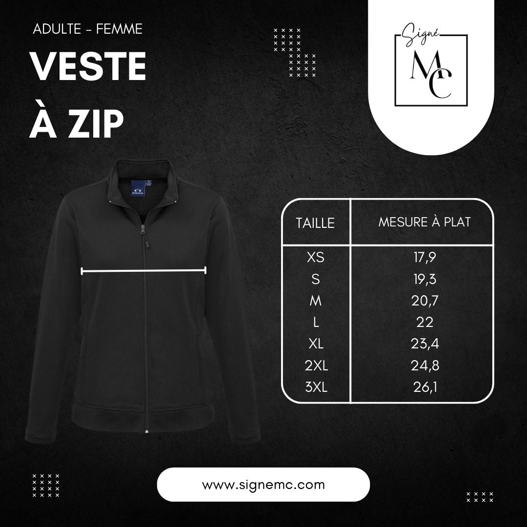 Veste Axel à zip pour femme - Noir