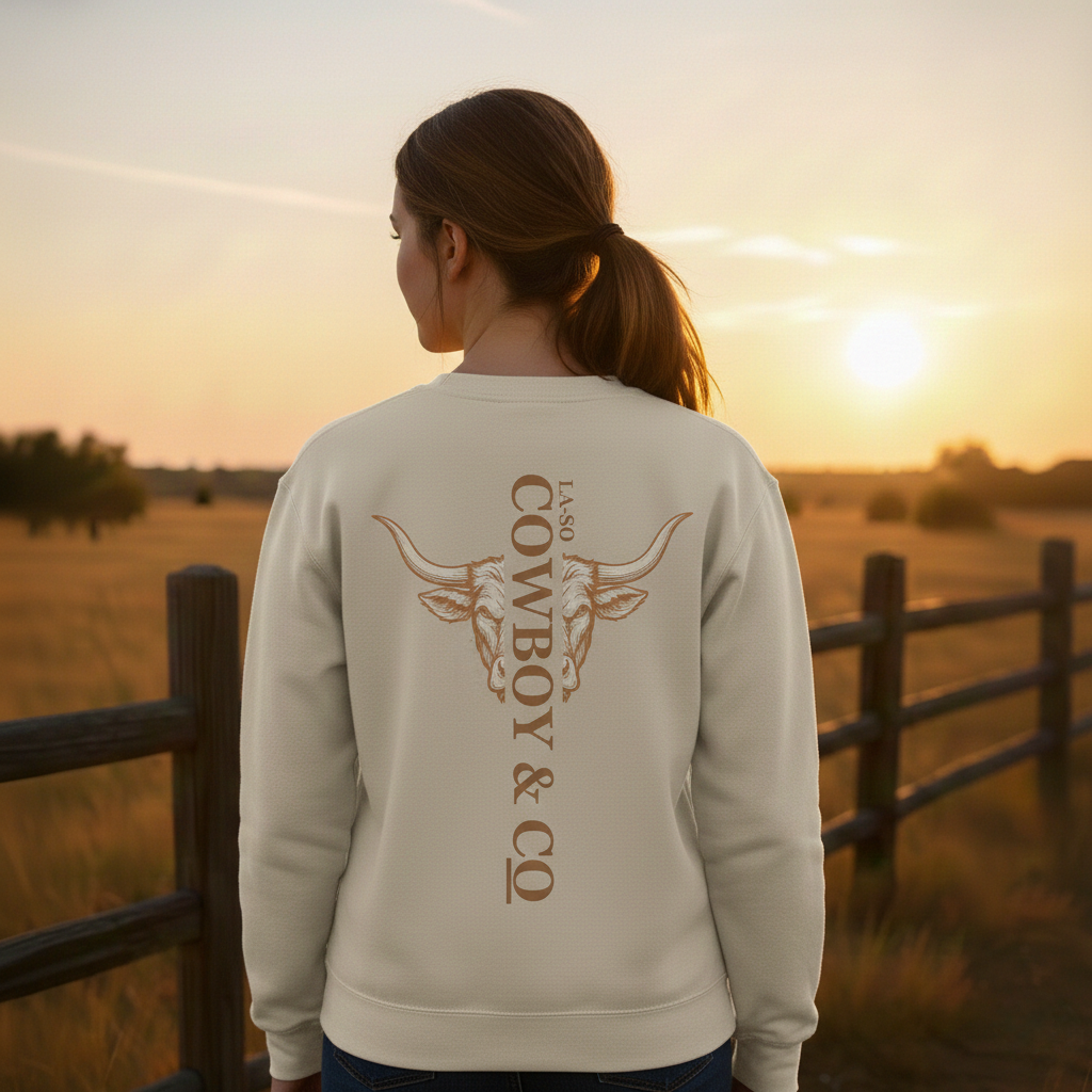 Premium | Le Longhorn Crewneck