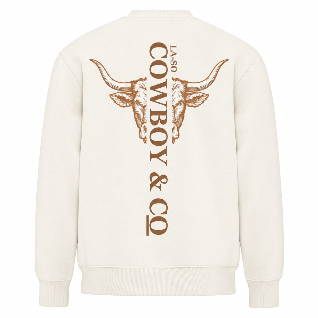 crewneck premium avec longhorn au dos