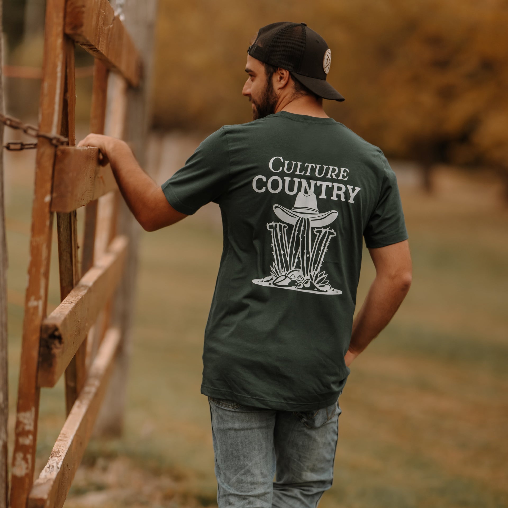 T-shirt classique unisexe Winslow vert forêt - Culture country