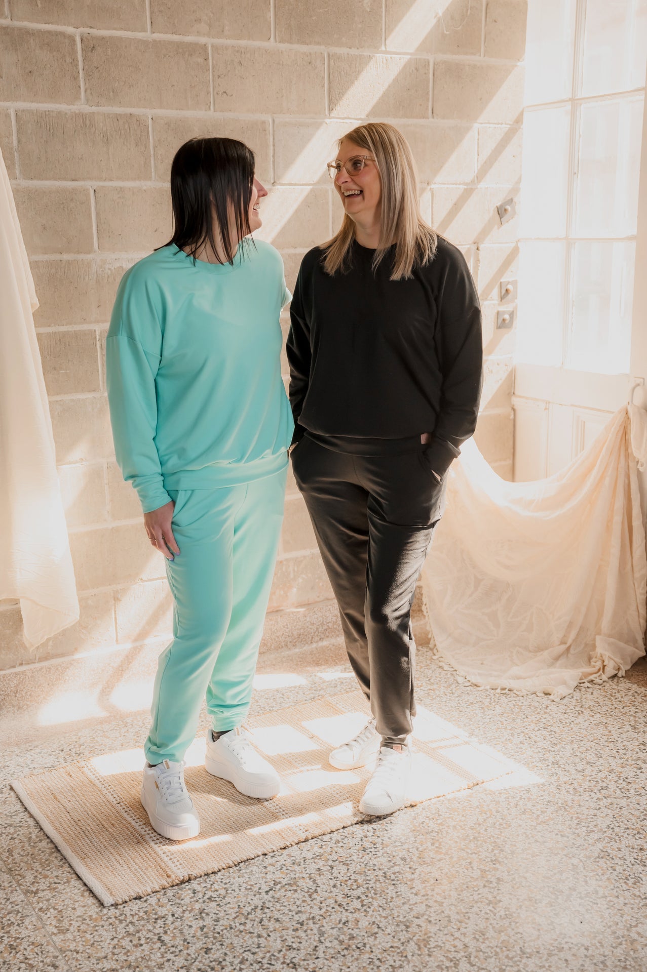 Crewneck pour femme en bambou noir