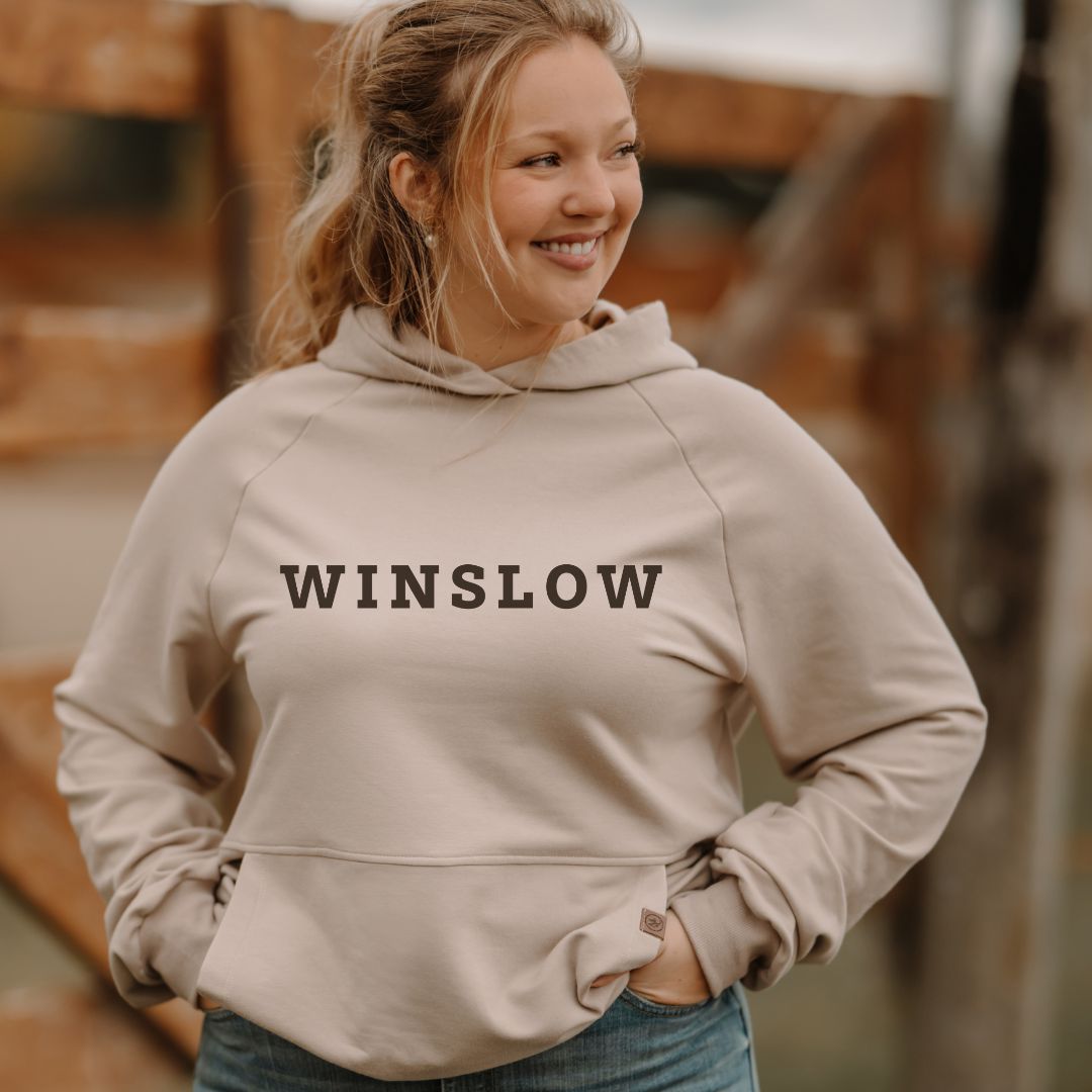 Hoodie Sam unisexe sable en bambou fleece