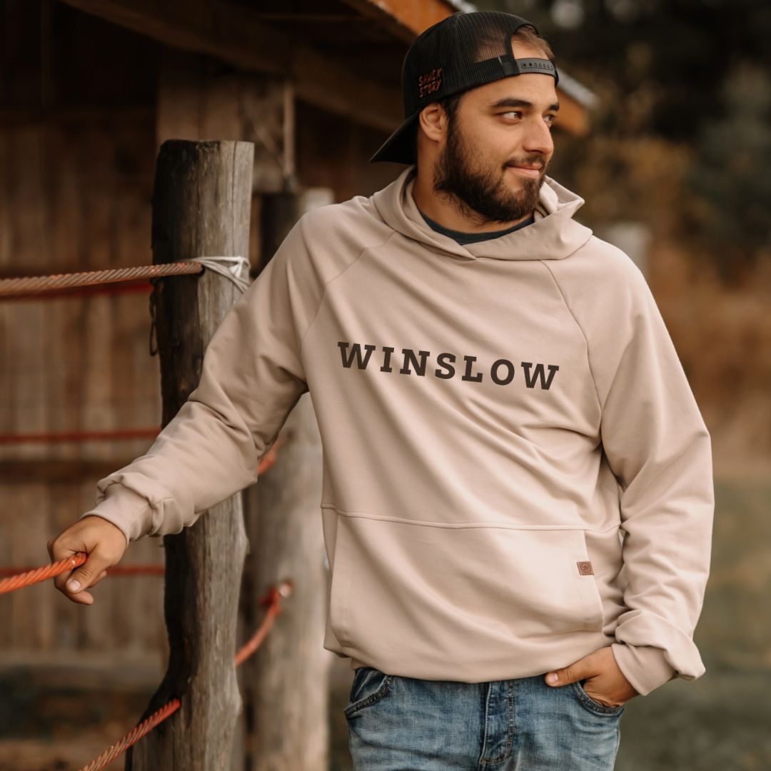 Hoodie Sam unisexe sable en bambou fleece