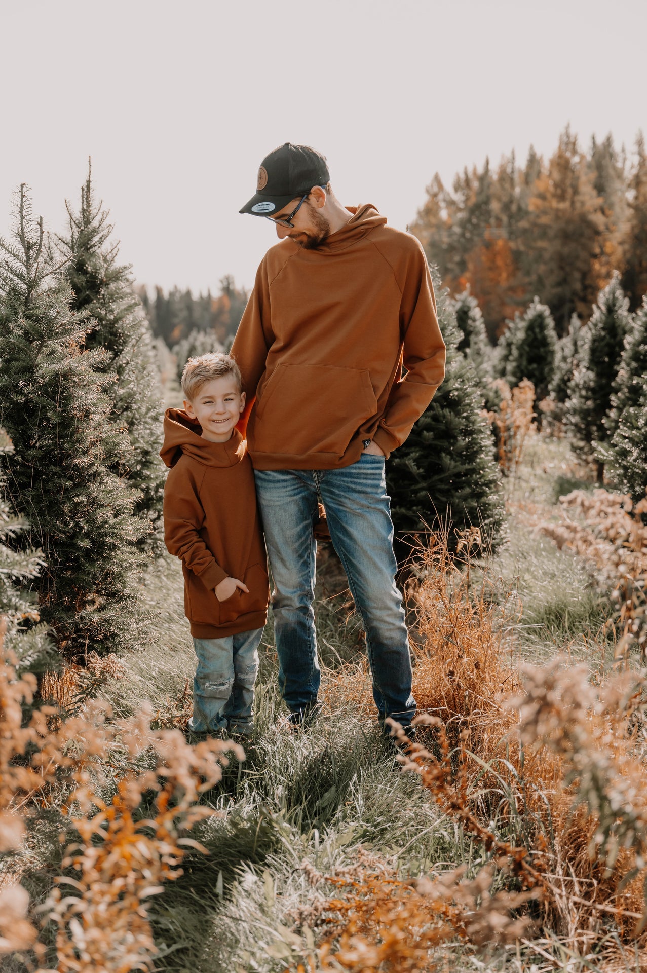 Hoodie unisexe prestige MomMe&Cie en bambou fleece - Ocre