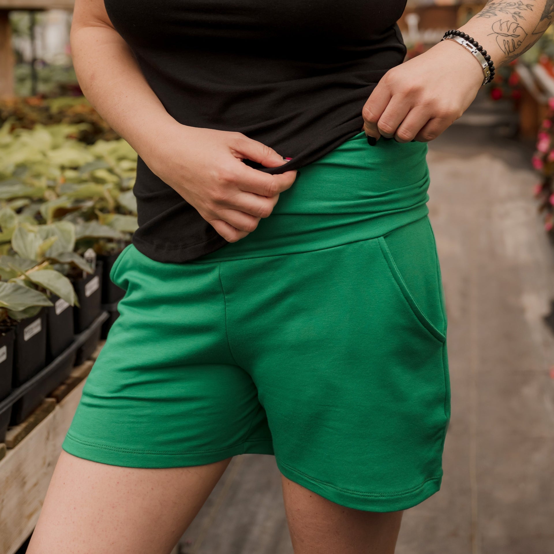 Camisole longue femme prestige MomMe&Cie en bambou - Noir