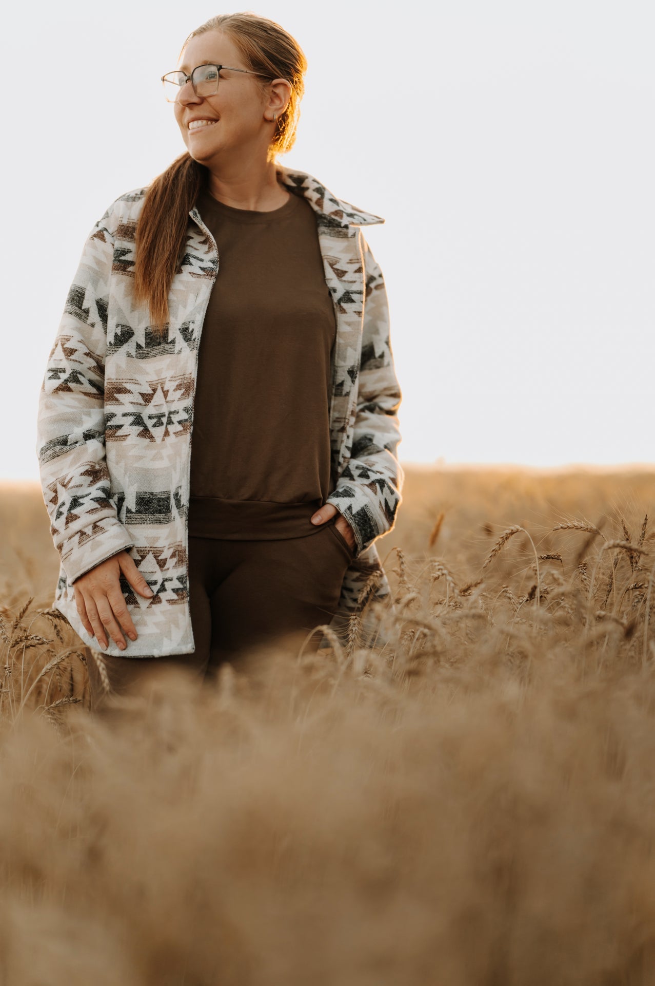 Chemise Woodland pour femme avec boutons et poches HR
