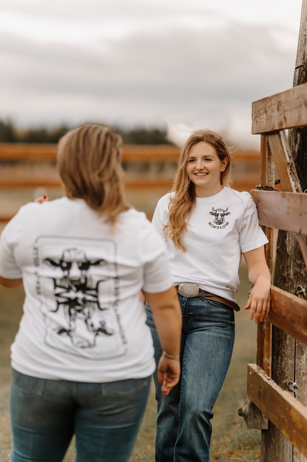 T-shirt classique unisexe Winslow blanc - Veau de ville/campagne