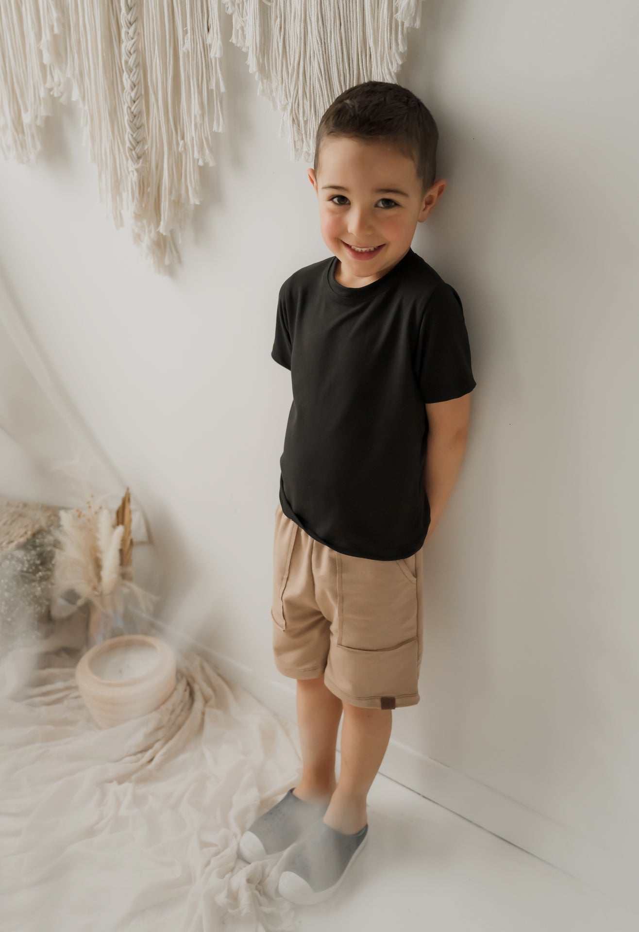 T-shirt enfant prestige MomMe&Cie en bambou - Noir