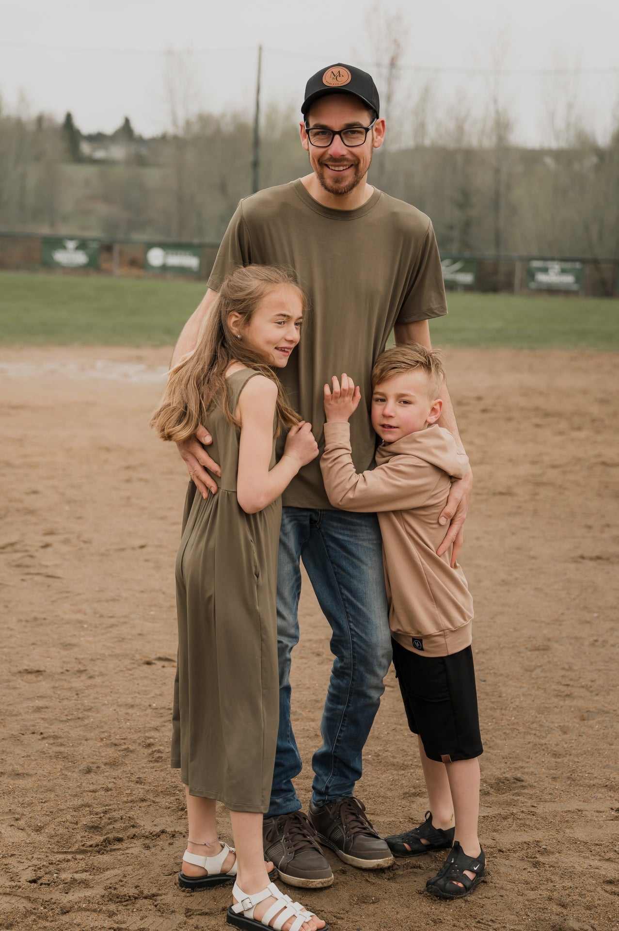 T-shirt unisexe prestige MomMe&Cie en bambou - Olive