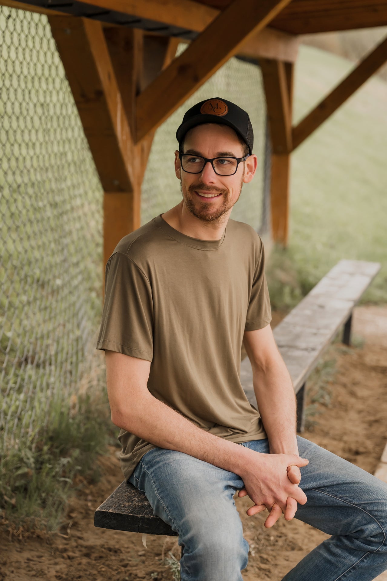 T-shirt unisexe prestige MomMe&Cie en bambou - Olive