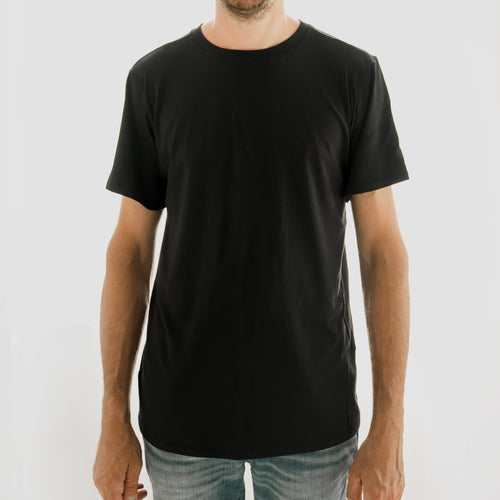 T-shirt Éli unisexe en bambou noir TEST 1