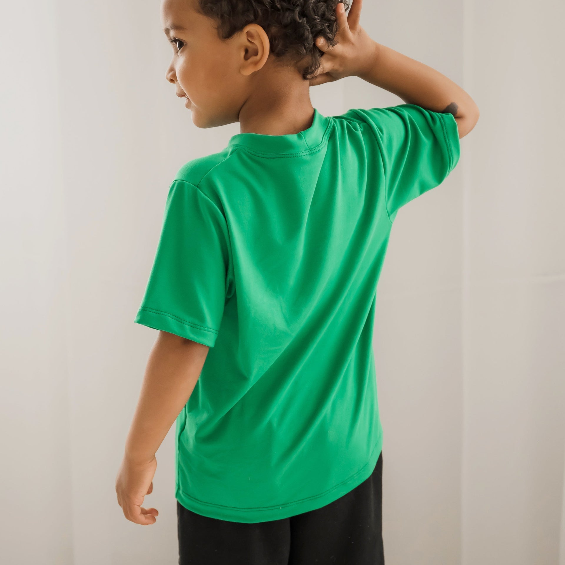 T-shirt enfant prestige MomMe&Cie en bambou - Vert trèfle