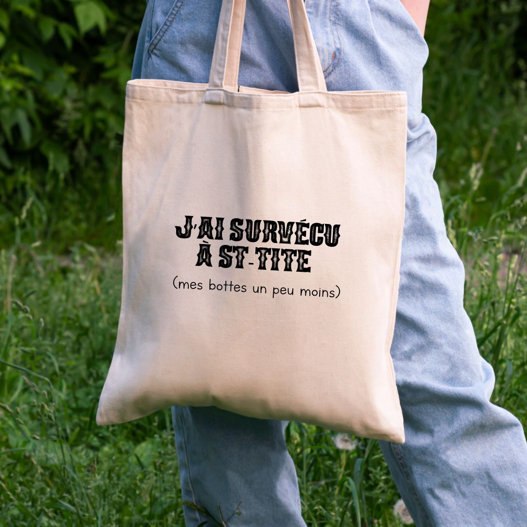 Tote bag Beats&Boots - J'ai survécu à St-Tite!