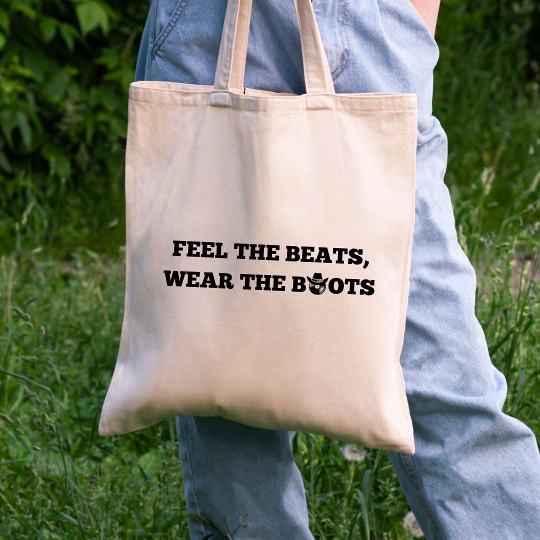 Tote bag Beats&Boots - Feel the beats, wear the boots!