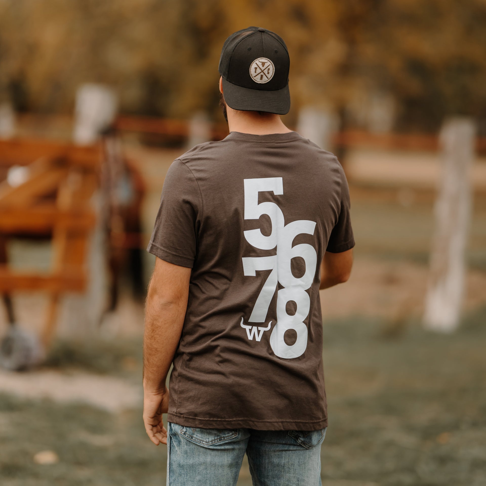 T-shirt classique unisexe Winslow brun chocolat - 5678