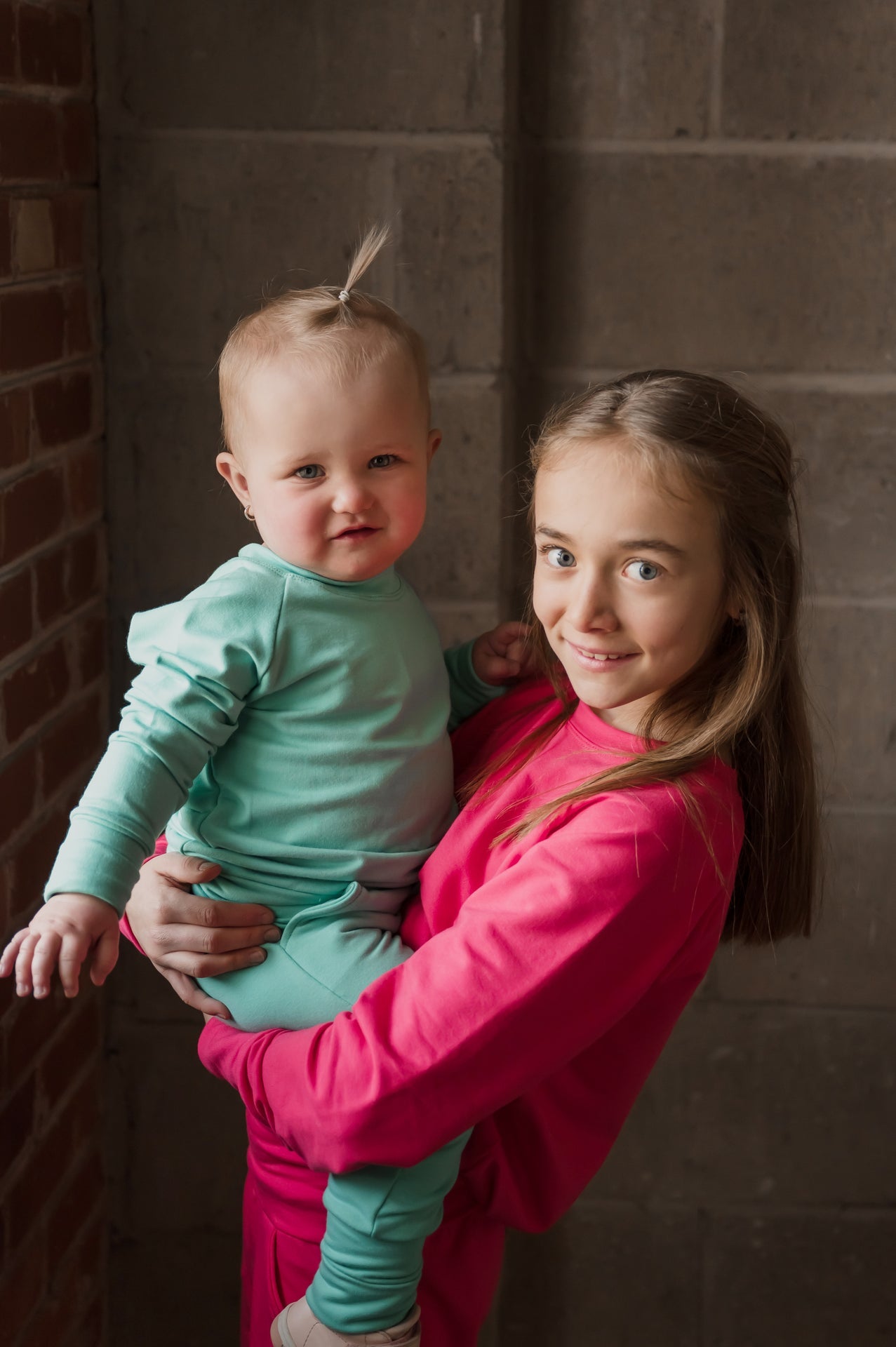 Crewneck enfant prestige MomMe&Cie en bambou - Bleu bali