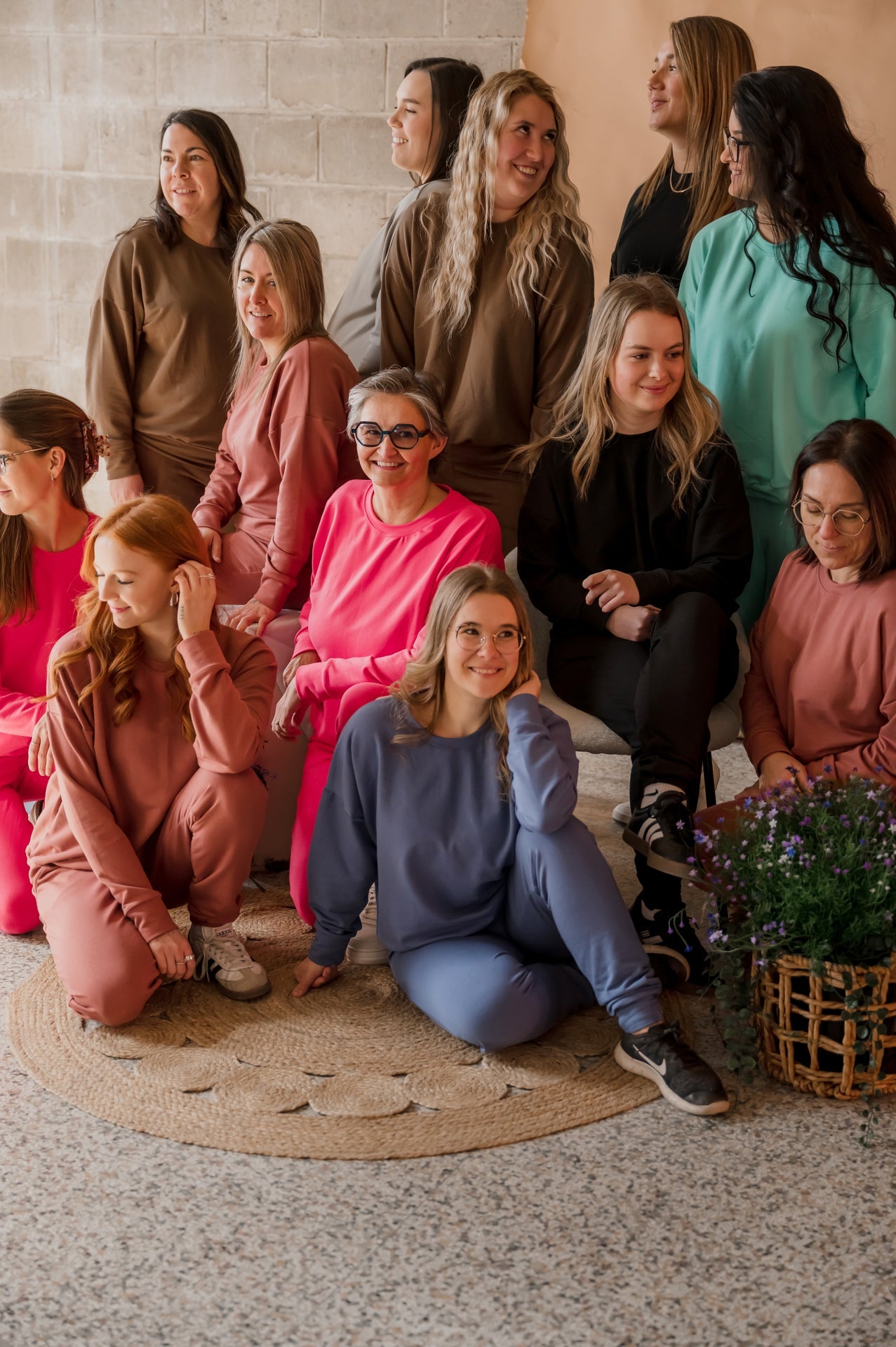 Crewneck femme prestige MomMe&Cie en bambou - Rose sorbet